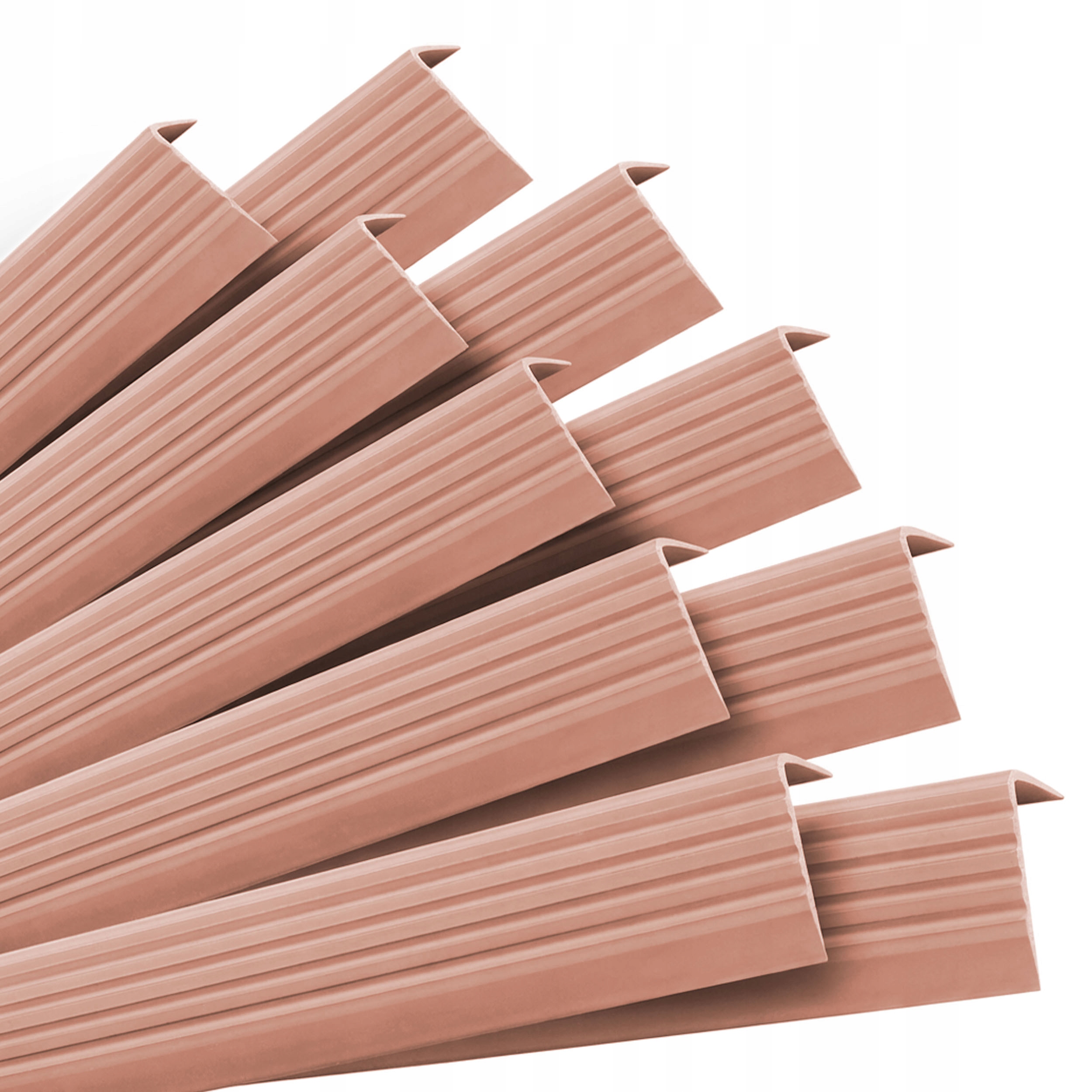 Sada: Samolepicí schodišťové profily, starorůžová, 40 x 25 mm, 1 m, 10 Ks.