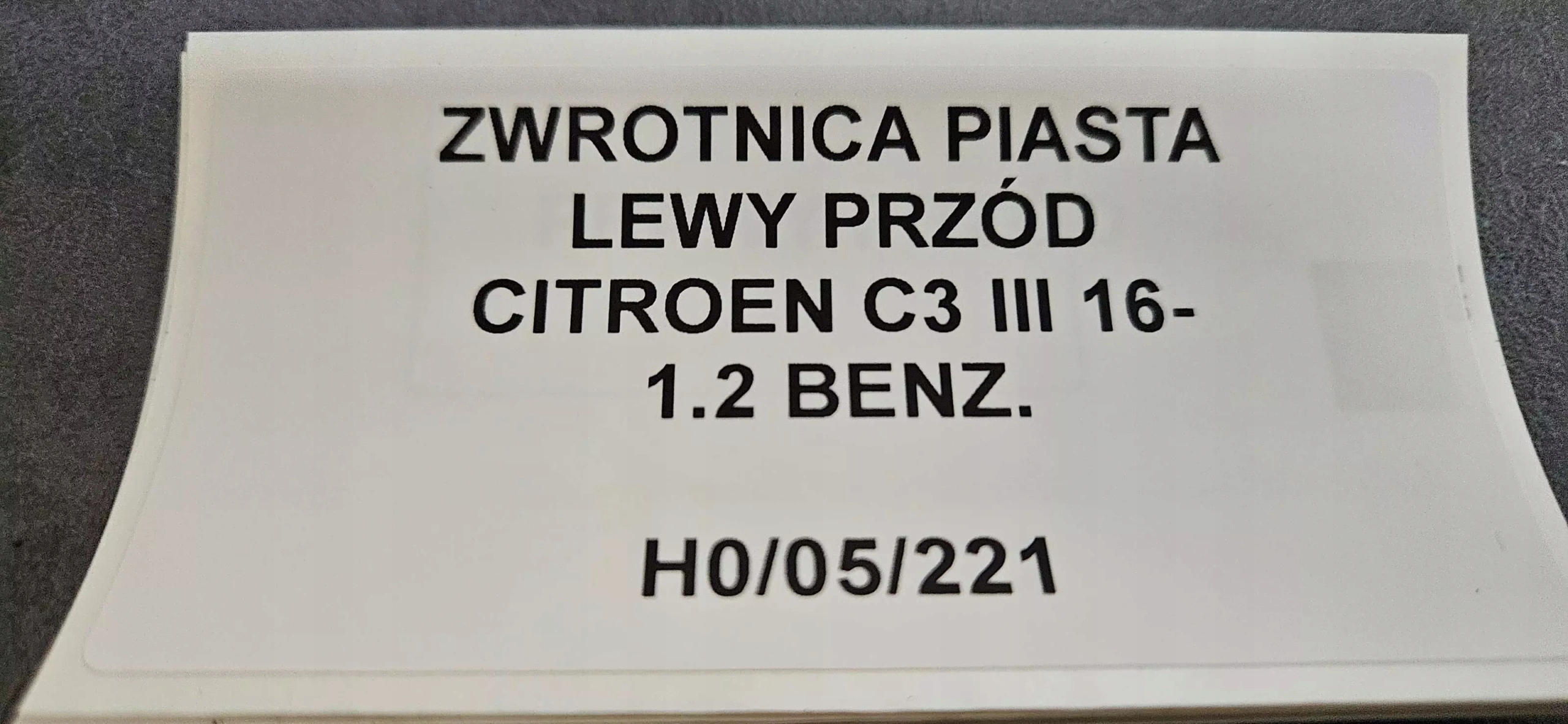 otoč čepu levý předek CITROEN C3 III 16- 1.2