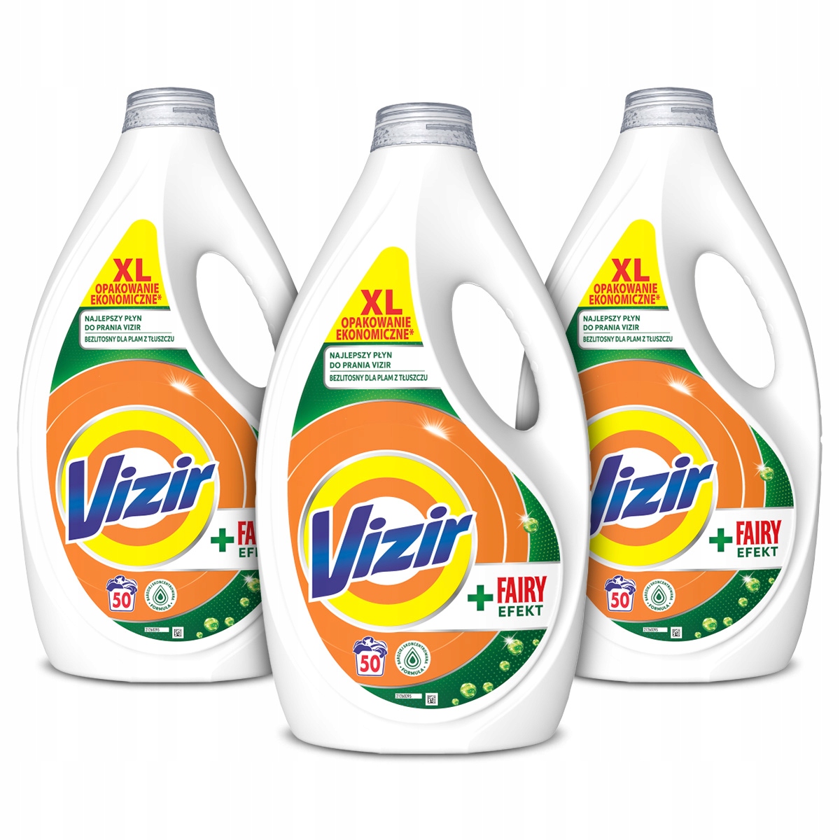 Zestaw Vizir Fairy Effect Płyn do prania kolorowych tkanin, 50 prań x3