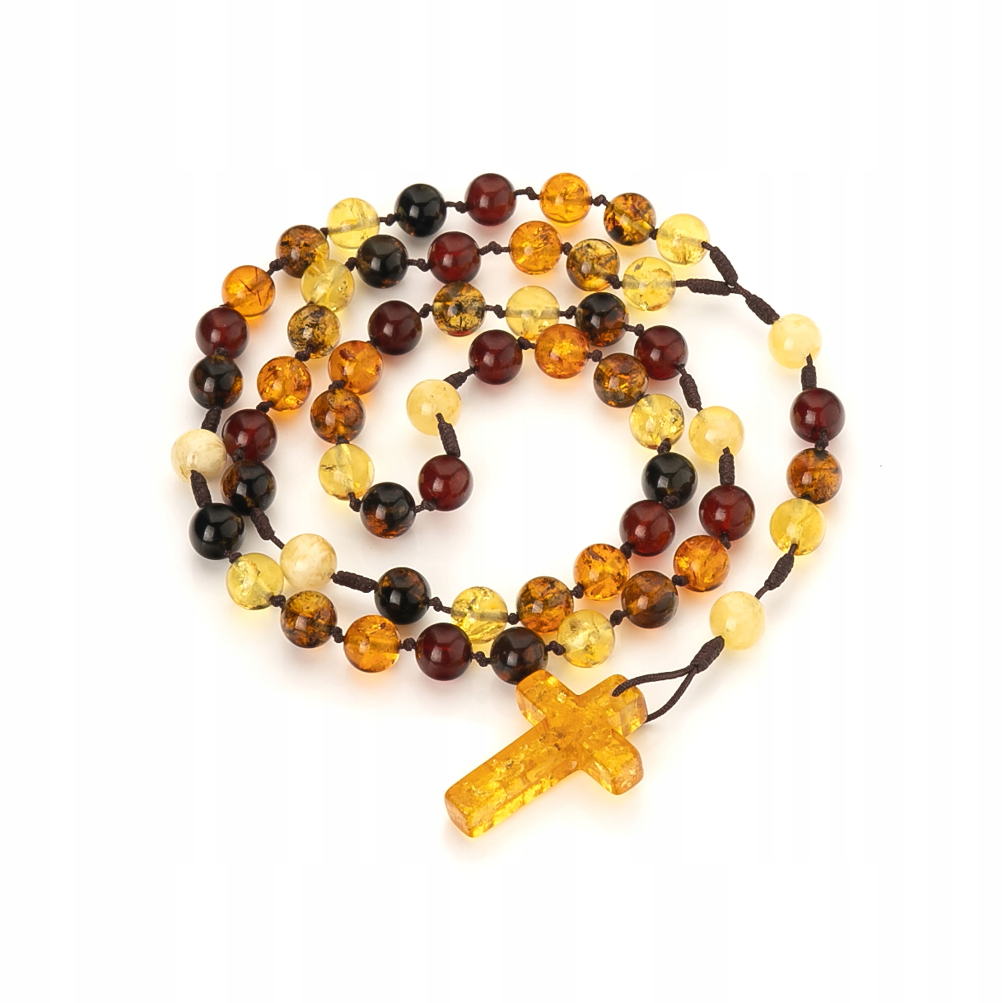 Růženec z Baltského jantaru|dárek k Vánocům