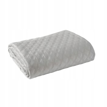 Přehoz 220x240 Pikovaný Elegantní Na Postel Šedý