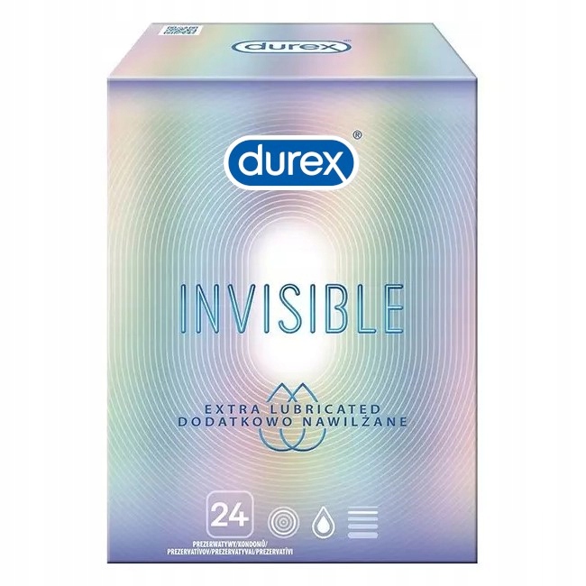 

Prezerwatywy Durex Invisible nawilżane 24 szt.