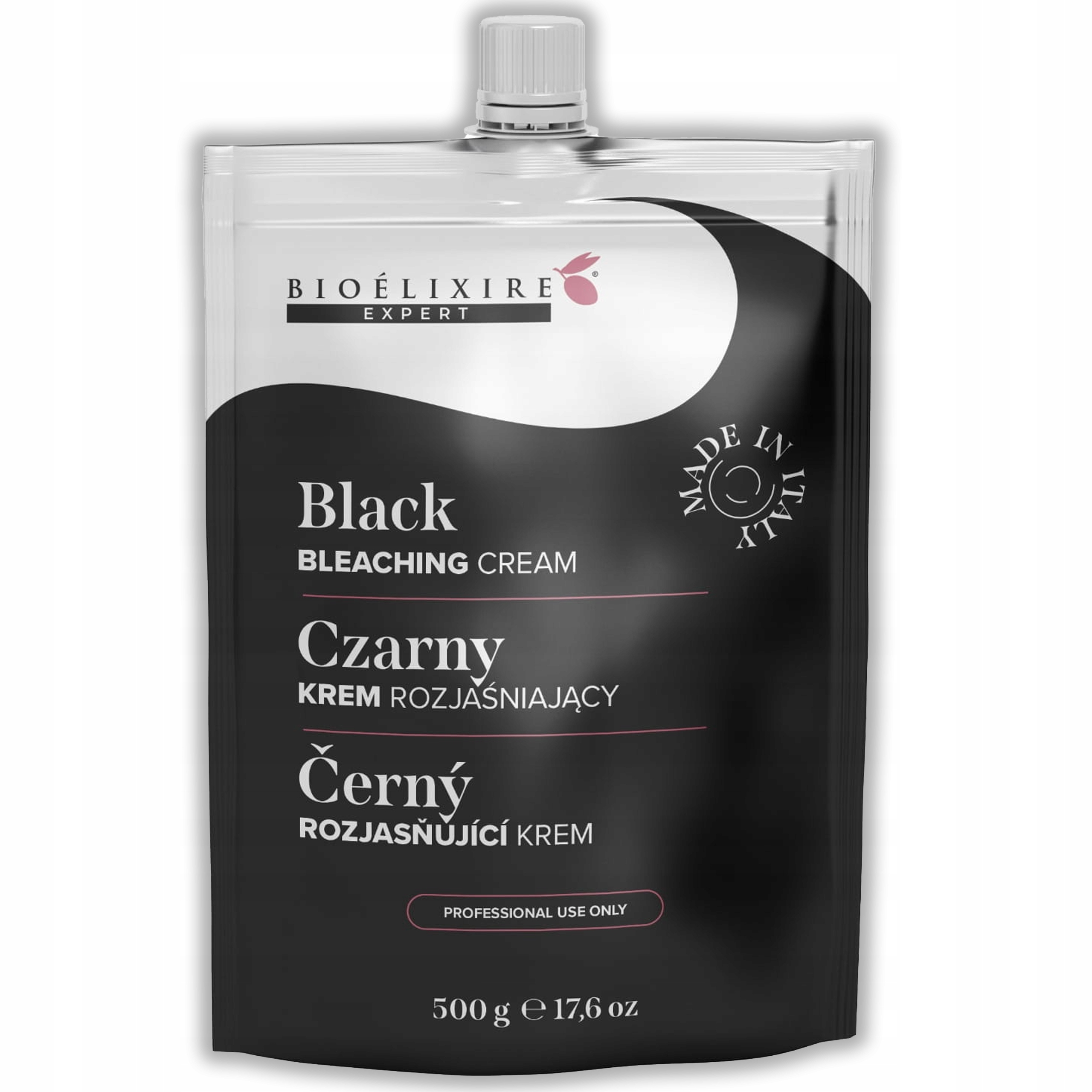 Bioelixire Expert Rozjasňovač Na Vlasy V Krému Černý 500 G