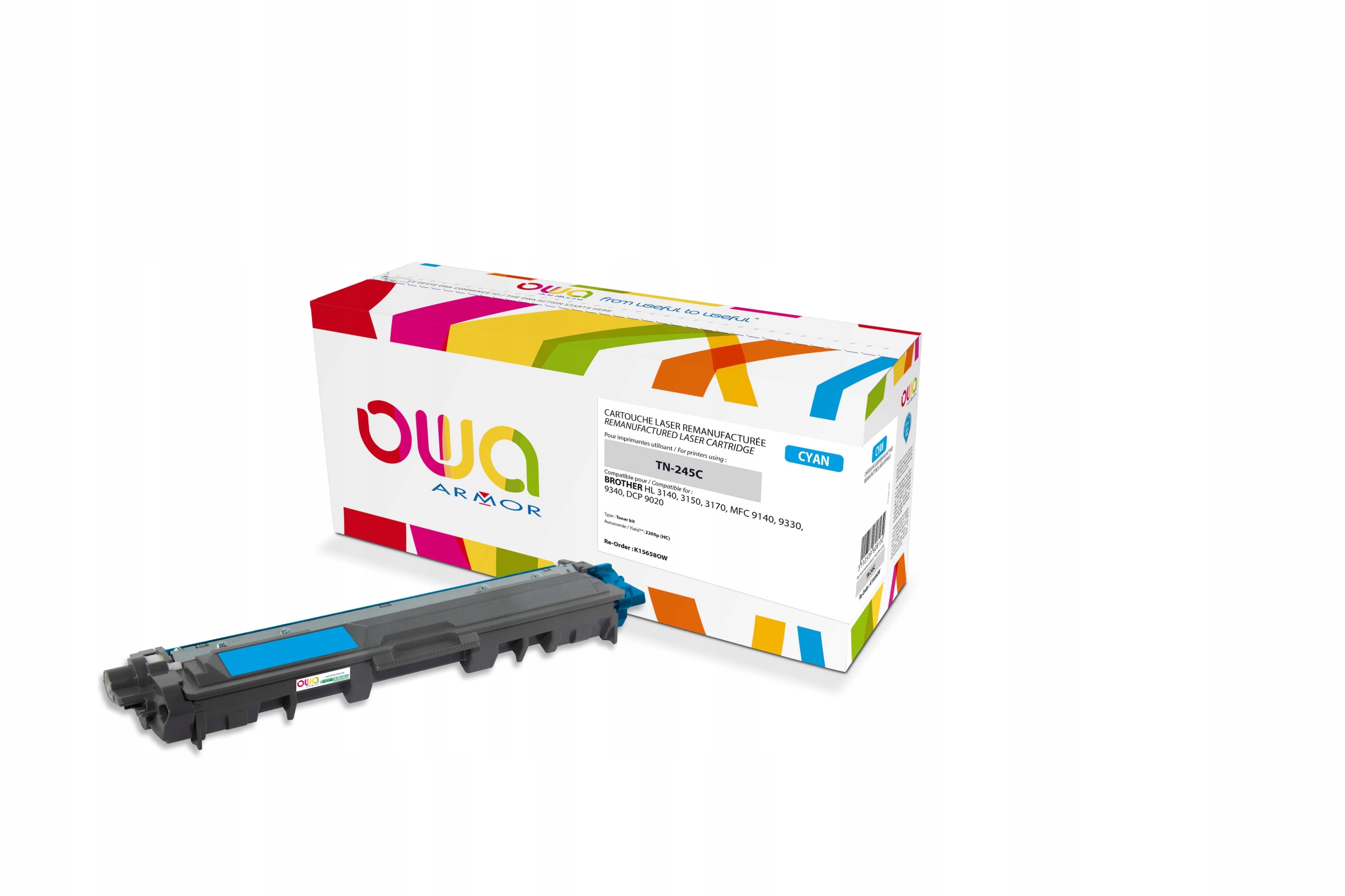 Owa Armor toner kompatibilný s Brother TN-245C/ TN-246C, 2200st, modrá/…