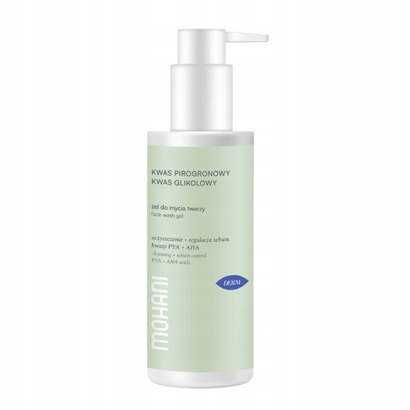 Mohani Gel Na Čištění Pleti S Kyselinou Pyrohroznovou A Glykolovou 150 Ml