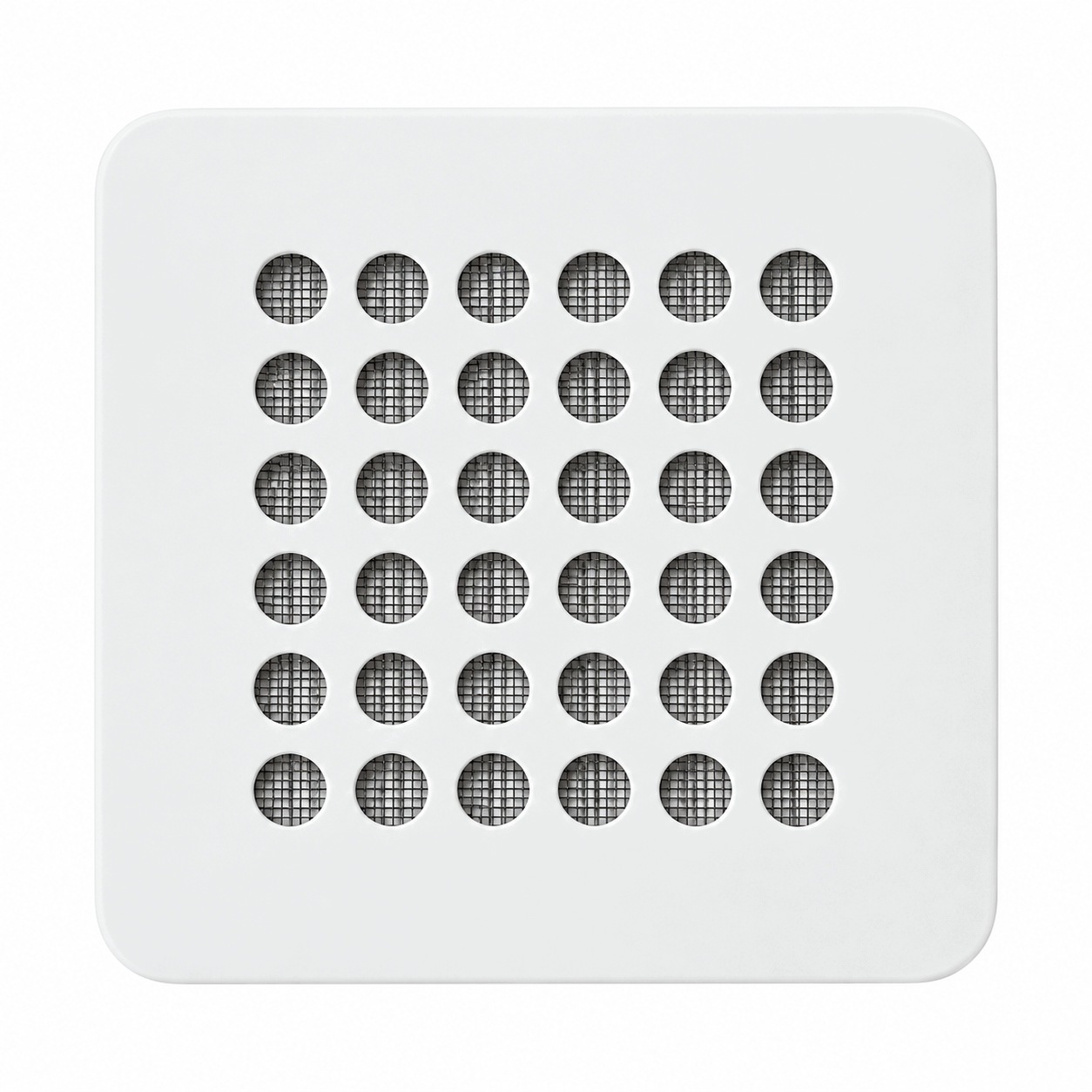 Ventilační Mřížka Kovová Fi 150 170x170 Bílá