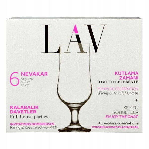 kieliszki 6szt. do drinków 370ml | ARTNEV576 — 6