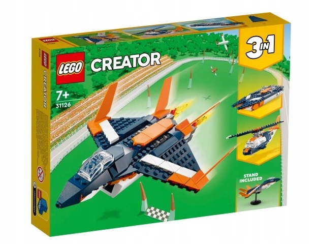 LEGO Creator 3 w 1 31126 Odrzutowiec naddźwiękowy