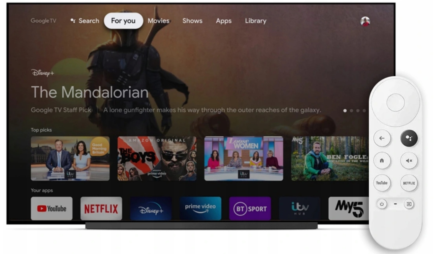 ODTWARZACZ GOOGLE CHROMECAST 4 Full HD Smart TV Wi-Fi PILOT + BATERIE Marka Google