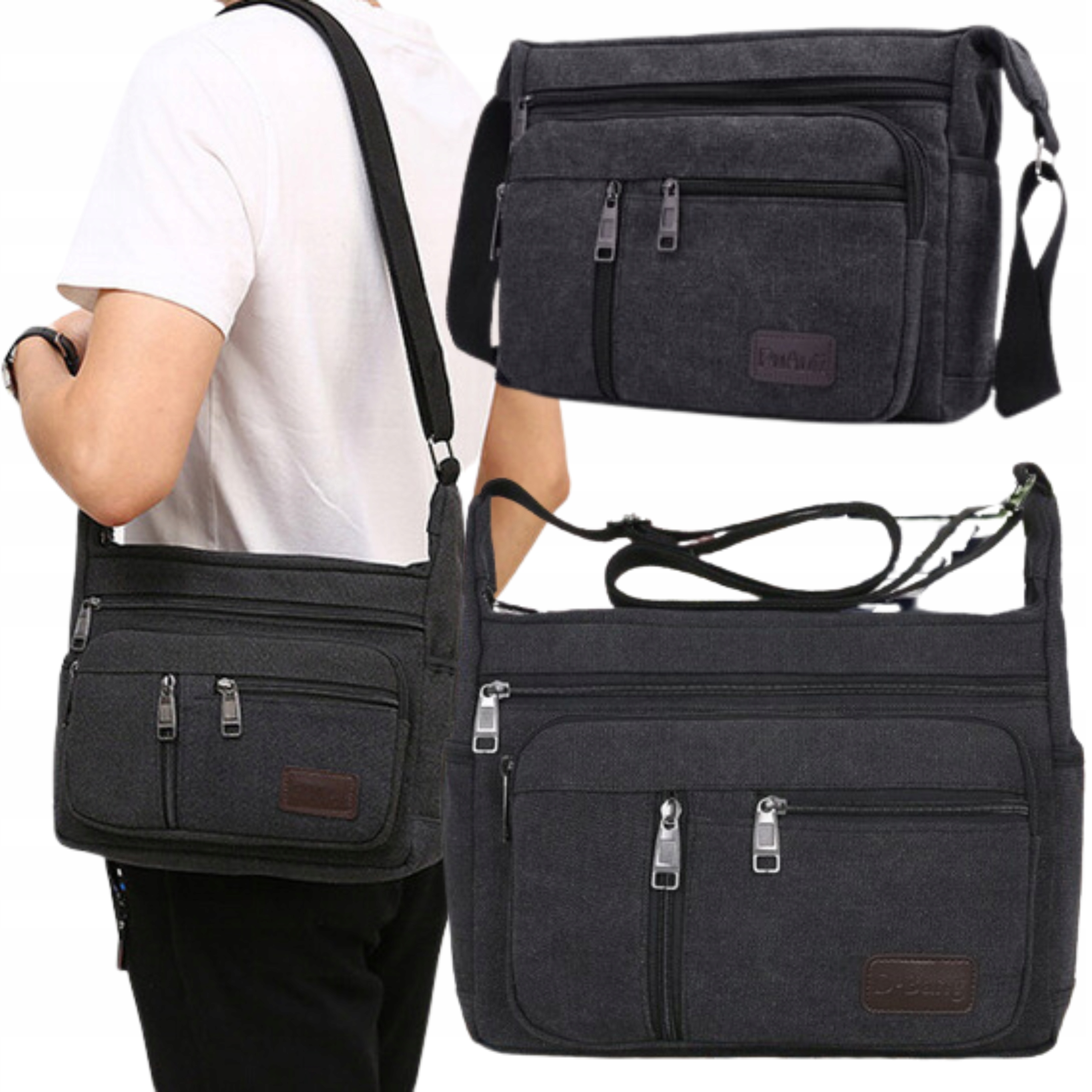 TORBA MESKA NA RAMIE LISTONOSZKA SASZETA DO PRACY