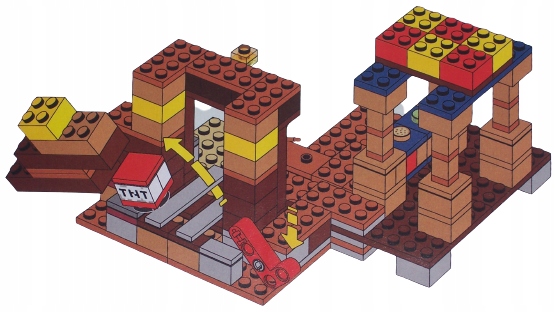 Niekompletne LEGO MINECRAFT 21167 bez figurek Marka LEGO