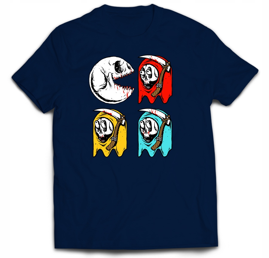 

T-shirt Pacman Horror Duszki Ghosts Emotka 3XL