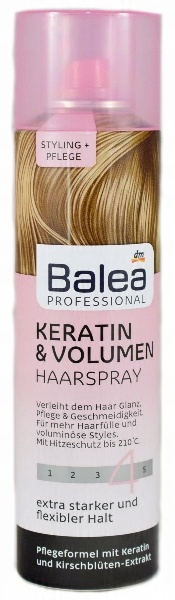 

Balea lakier do włosów keratyna i volumen 250 ml