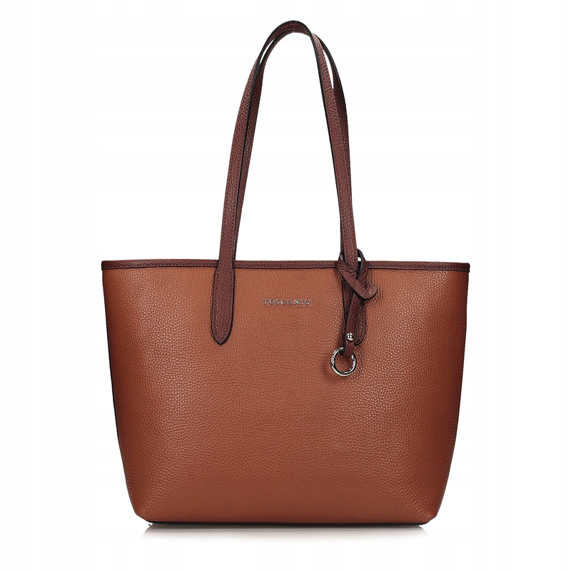 Dámská kožená kabelka Elegantní městská Stylová 35x10x25 cm Červená G148