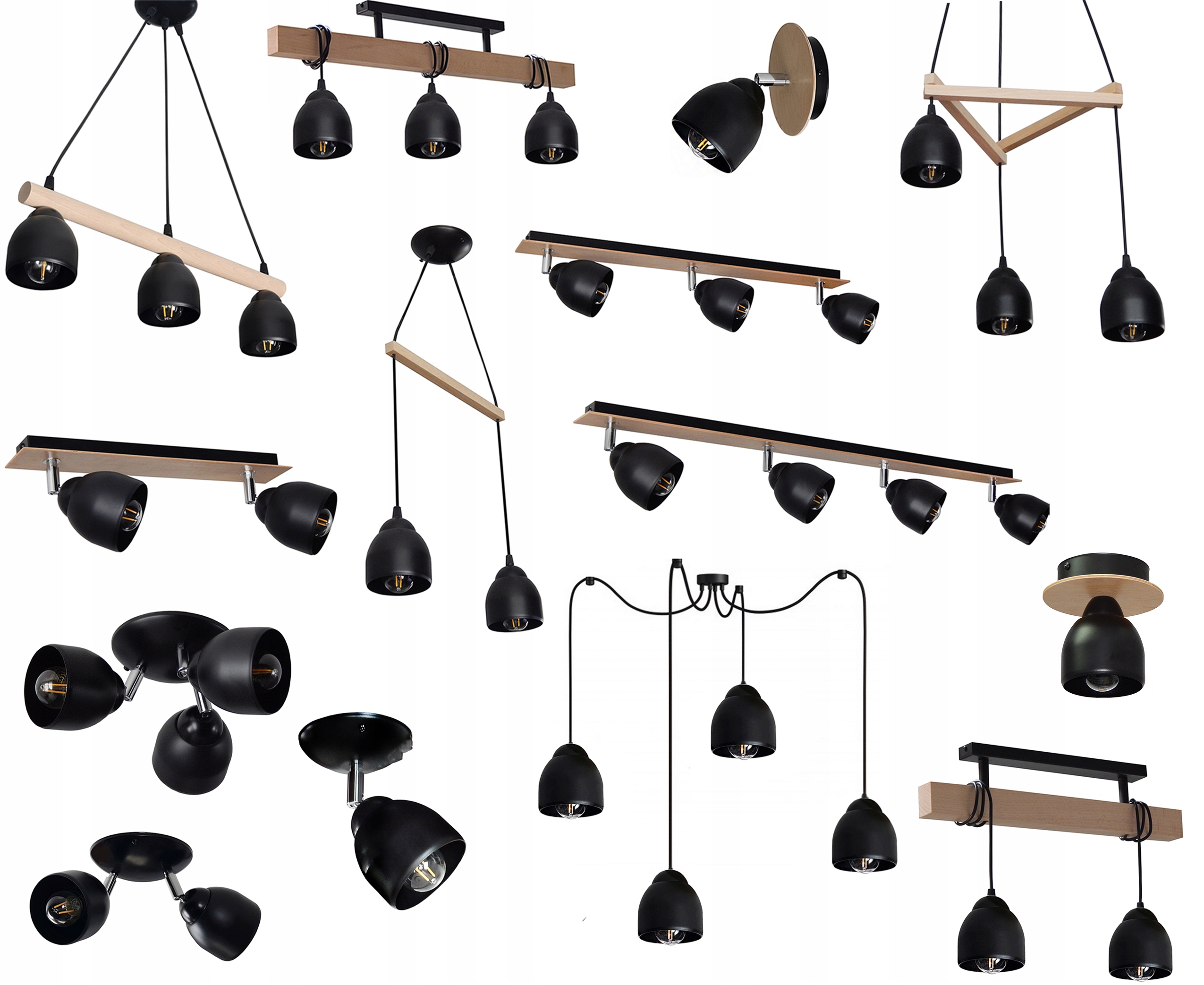 LAMPA PLAFON SUFITOWY 022-3PR LED DREWNO METAL Marka Adex