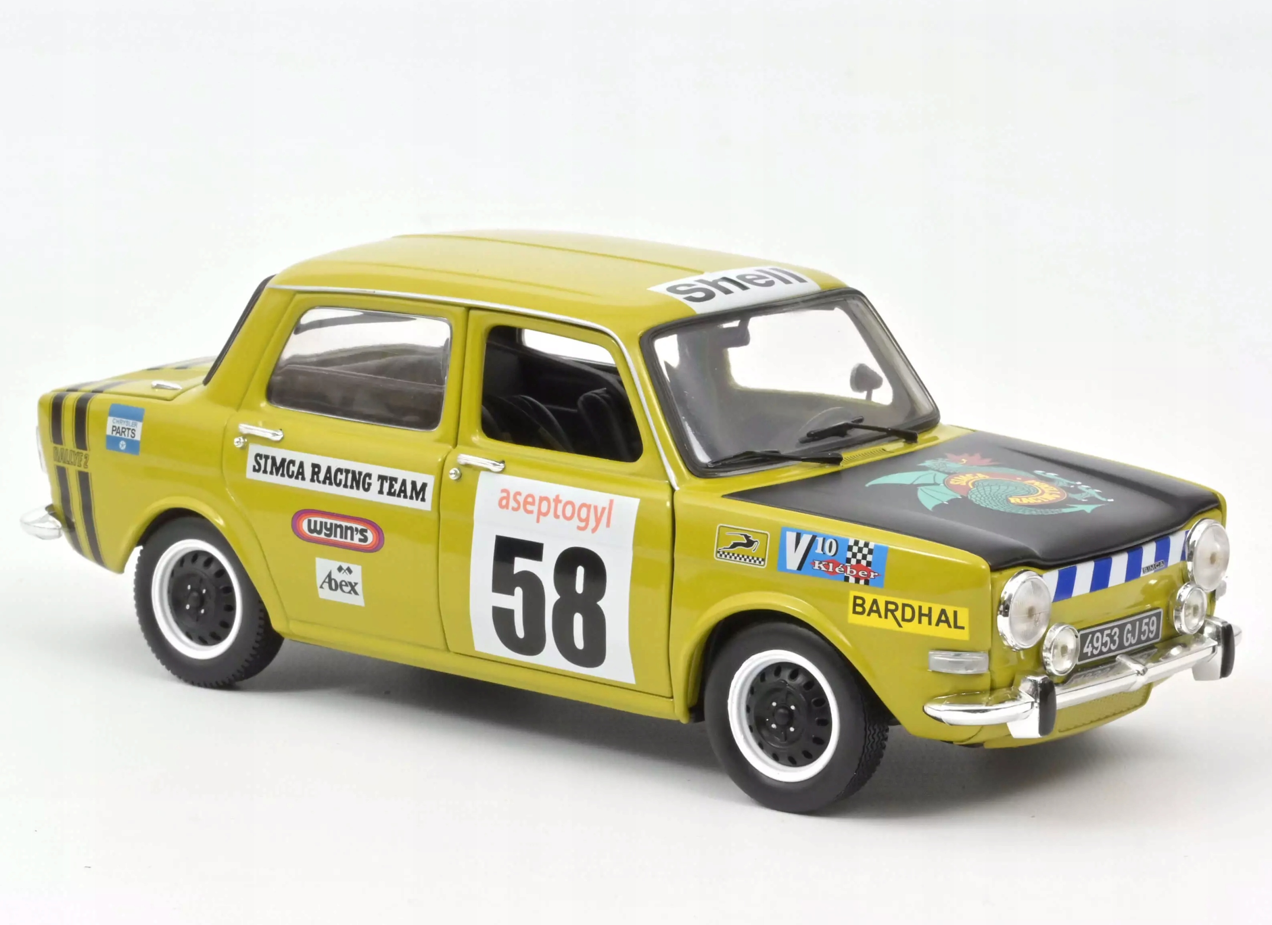 Simca 1000 Rallye 2 Srt #58 1973 Norev 1:18 185699