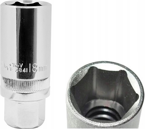 YT-3841 NASADKA DO SWIEC 3/8"18MM Rozmiar klucza 20,8 mm