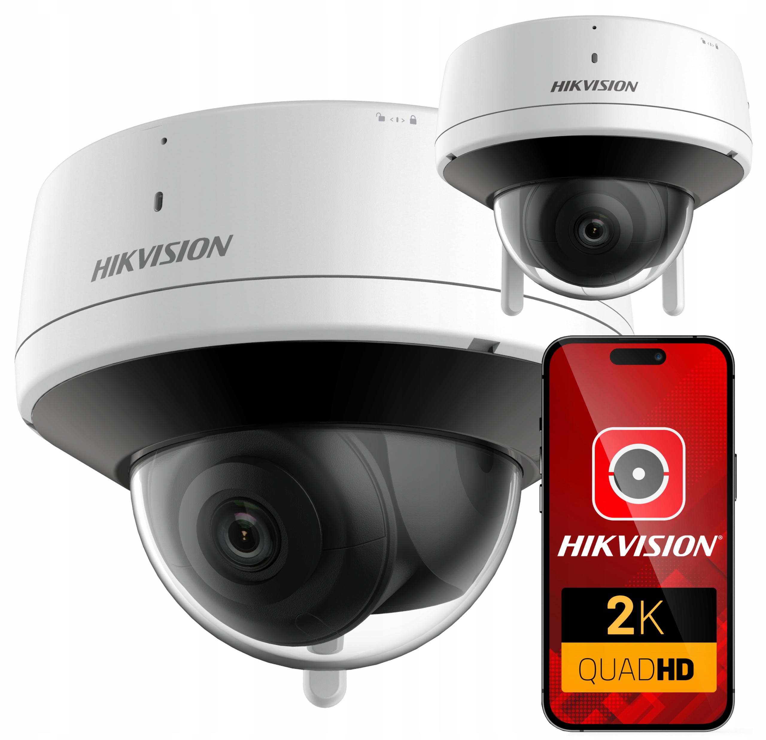 WiFi kamera Hikvision 4MPx DS-2CV2141G2-IDW Venkovní audio IR30m