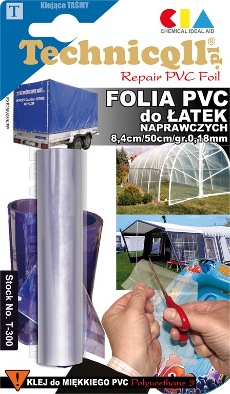 

Folia Pvc do łatek Naprawczych 84mmx50cm Najlepsza