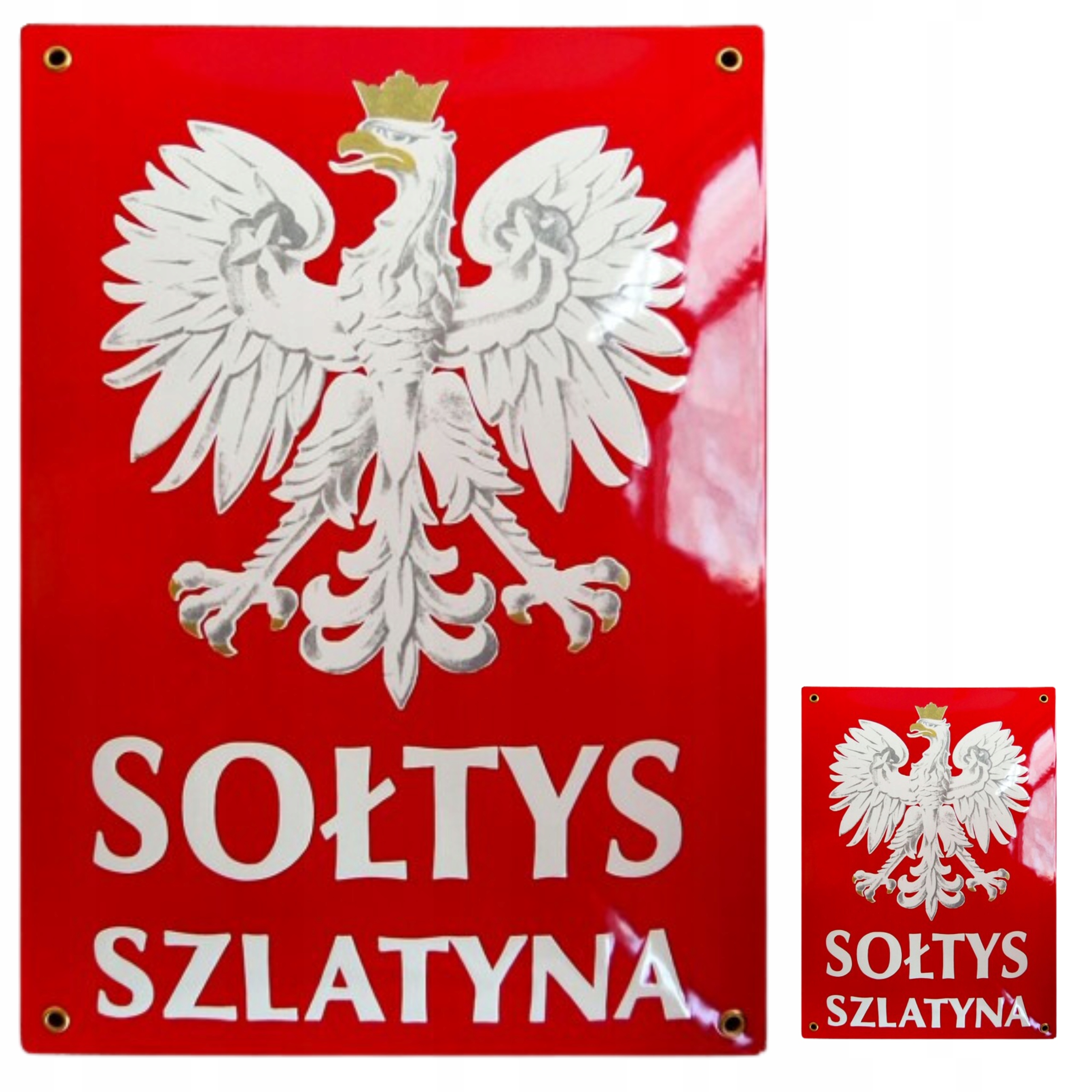 Tabulka Sołtys Smaltovaná Tabule Štítek 25x30 Kovová Informační