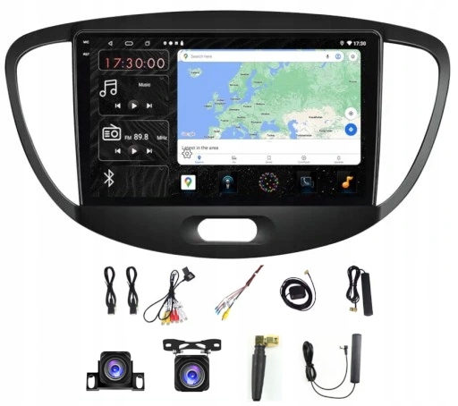 Rádio Navigácia Carplay Gps Android Wifi Hyundai I10 07-13 4GB 64GB Sim