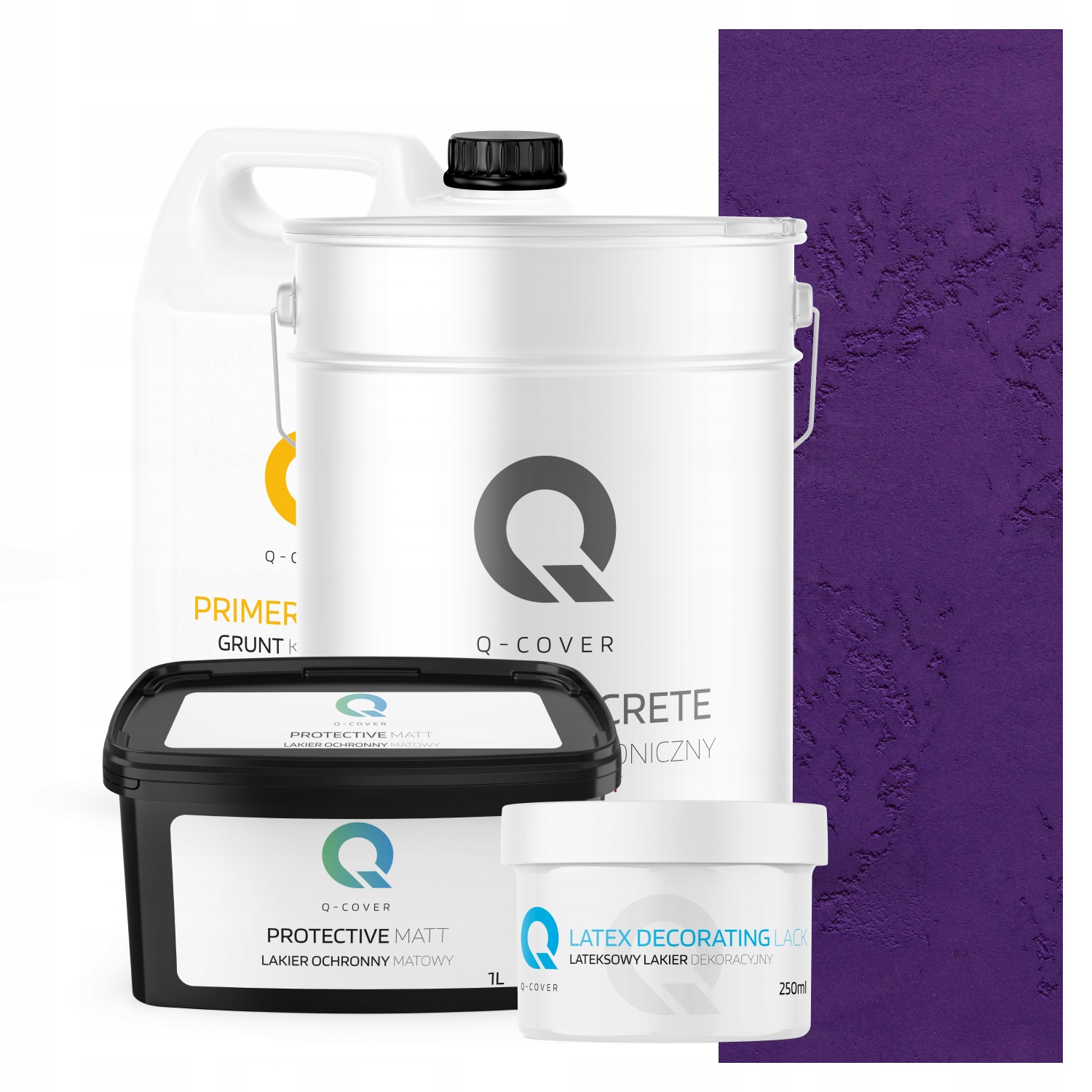 Architektonický Betón Vnútorná Fialová Súprava H2711 Komplet Na 10 m2