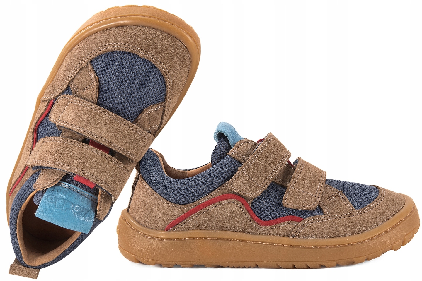 Froddo G3130271-15 Barefoot Tekstylno Skórzane Półbuty Sportowe Beżowy 24
