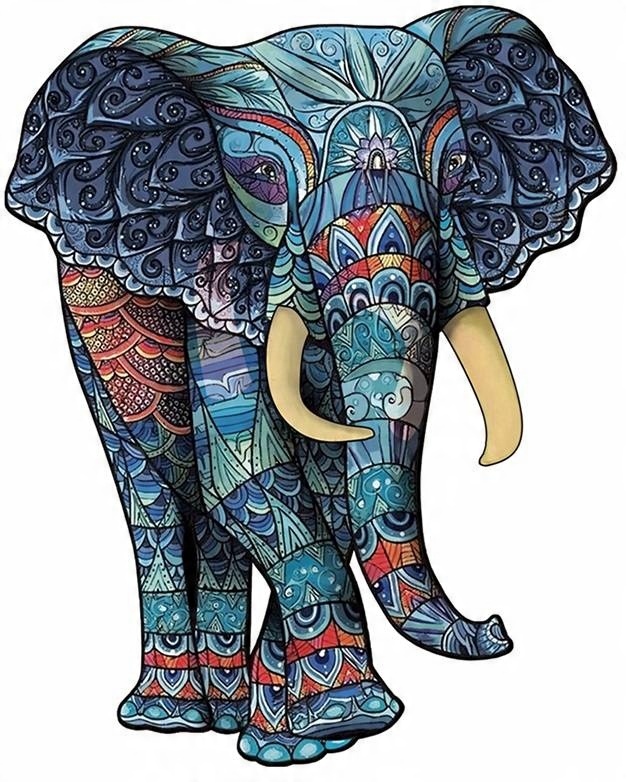 

Puzzle Drewniane Dla Dorosłych Słoń A3