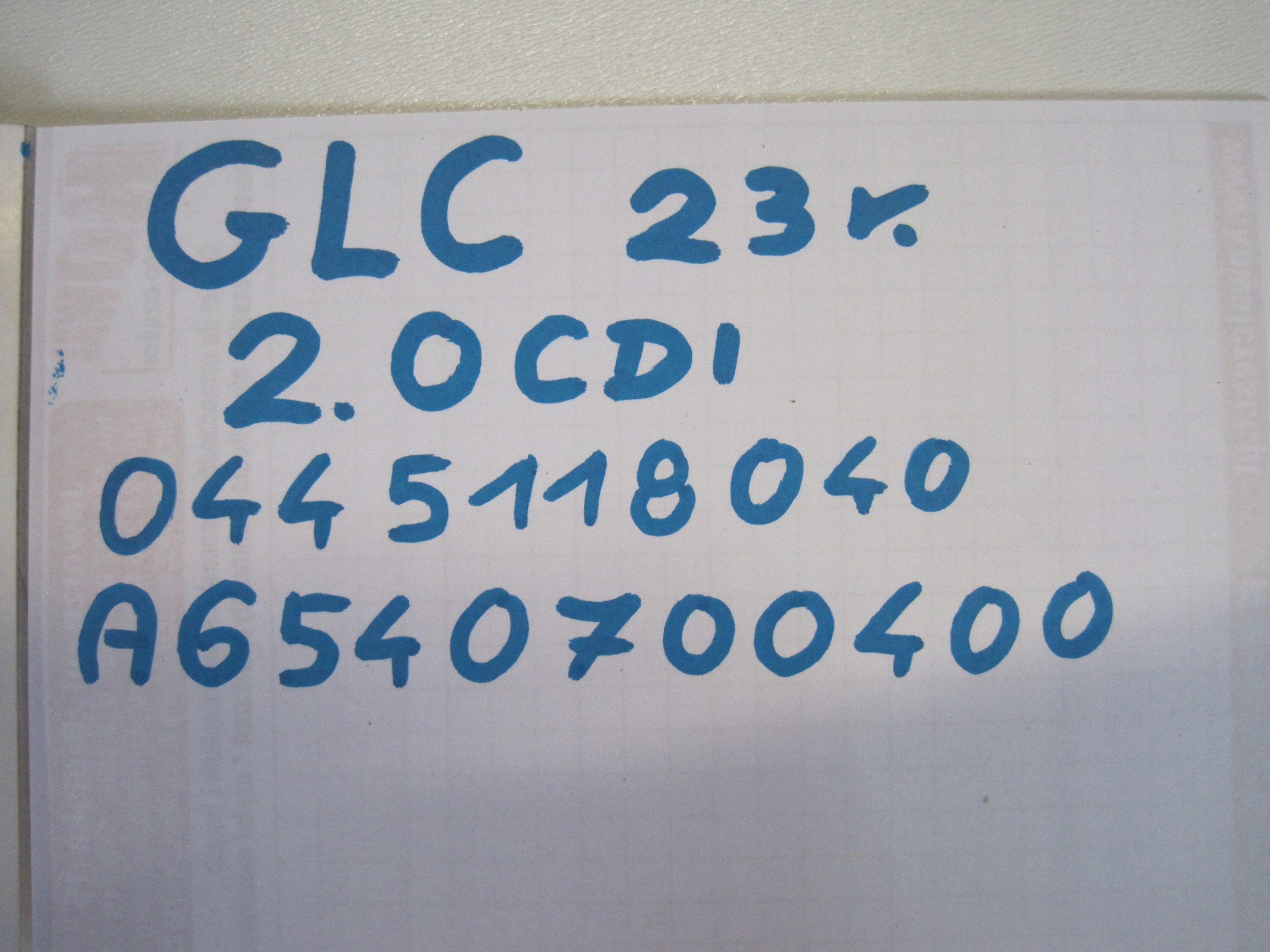 Einspritzdüse Einspritzdüse MERCEDES GLC 2,0D 23R A6540700400 0445118040
