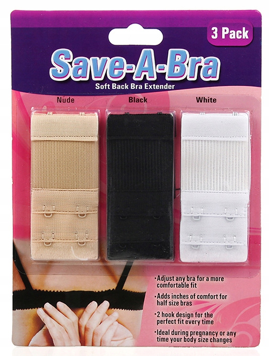 PRZEDŁUŻKA ZAPIĘCIA DO BIUSTONOSZA STANIKA ZESTAW 3 SZT KOLORY Marka Inna marka