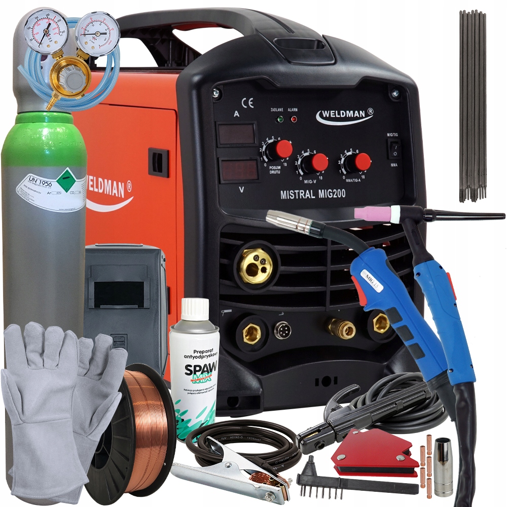 Зварювальний апарат MIGOMAT 3в1 MIG TIG MMA 200 MAG Kit