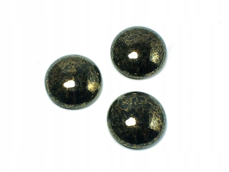 Szklany kaboszon Jet Bronze Picasso 18mm-2szt