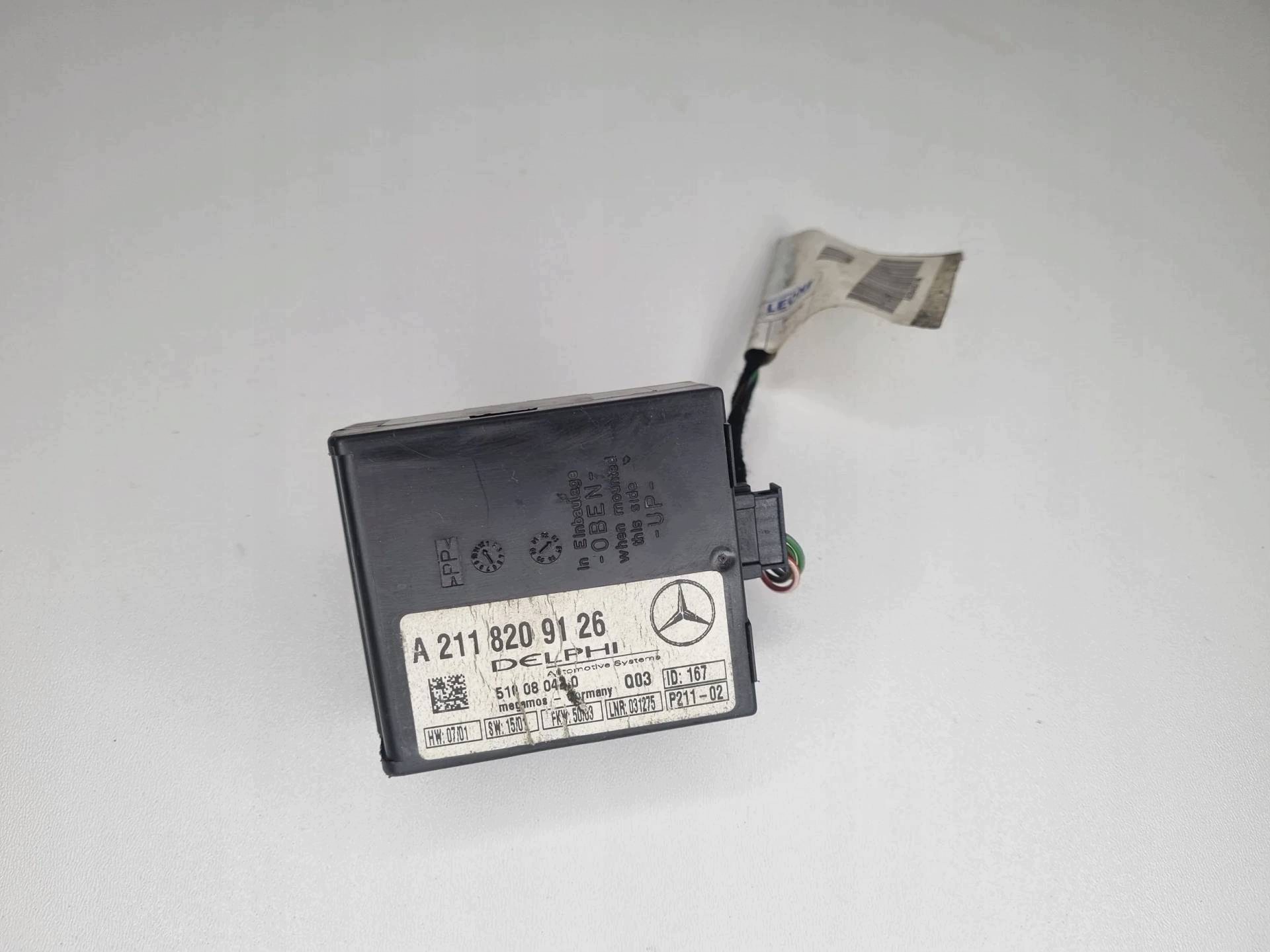 modulo alarmu Mercedes-Benz C W203 CL203 2003 A2118209126