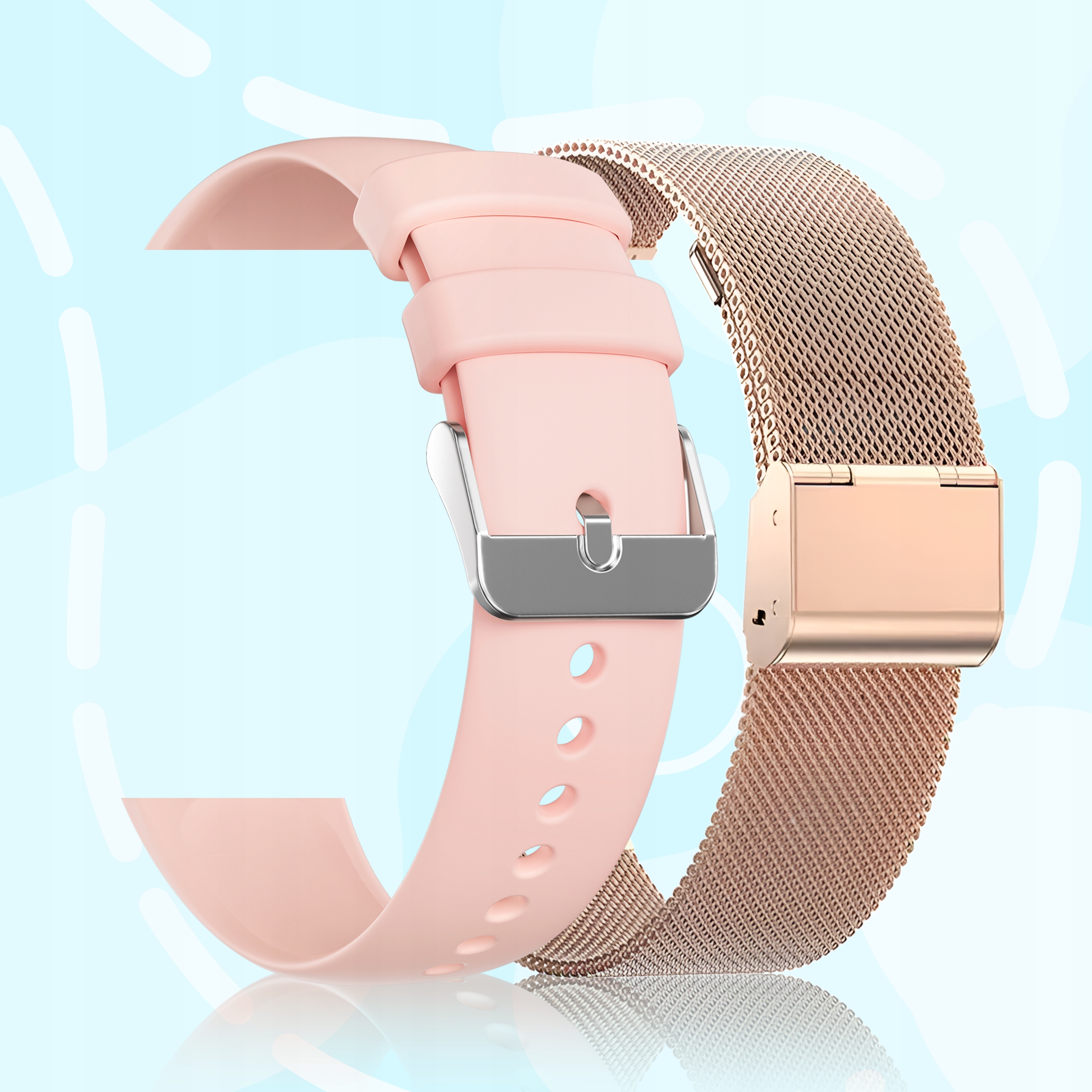 SMARTWATCH ZEGAREK DAMSKI MENU POLSKIE SPORT PULS ROZMOWY SMART WATCH PL Mechanizm automatyczny