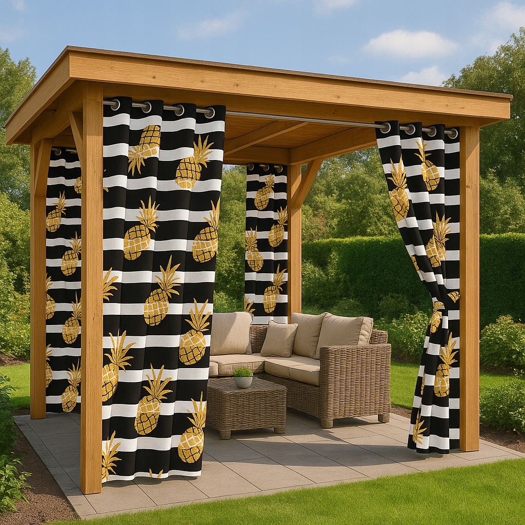 Zahradní záclony na míru Voděodolné Canari