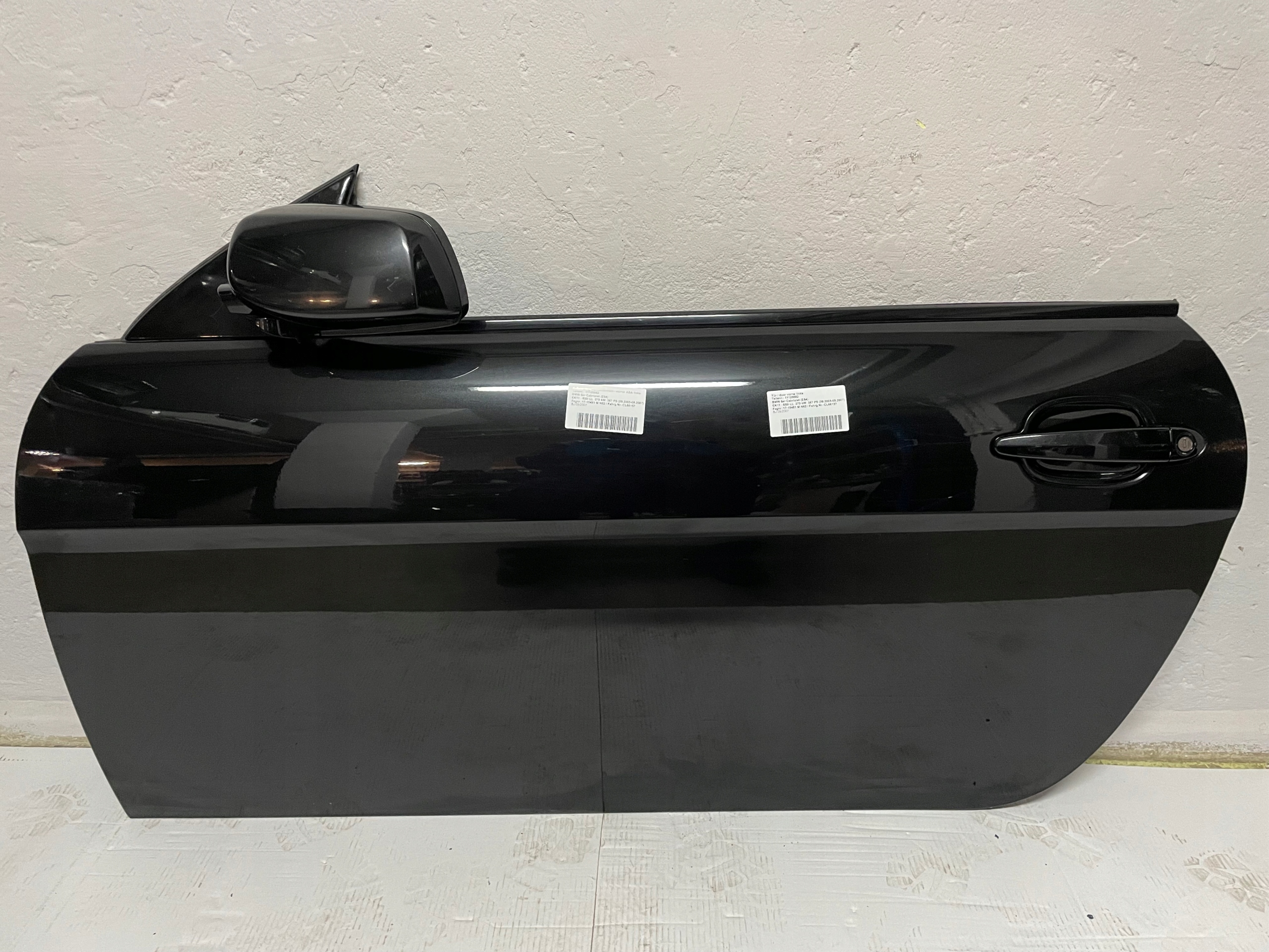 Tür links komplet SHADOW LINE BMW 6 E64 Farbe 475 BLACK SAPHIERE IDEAL