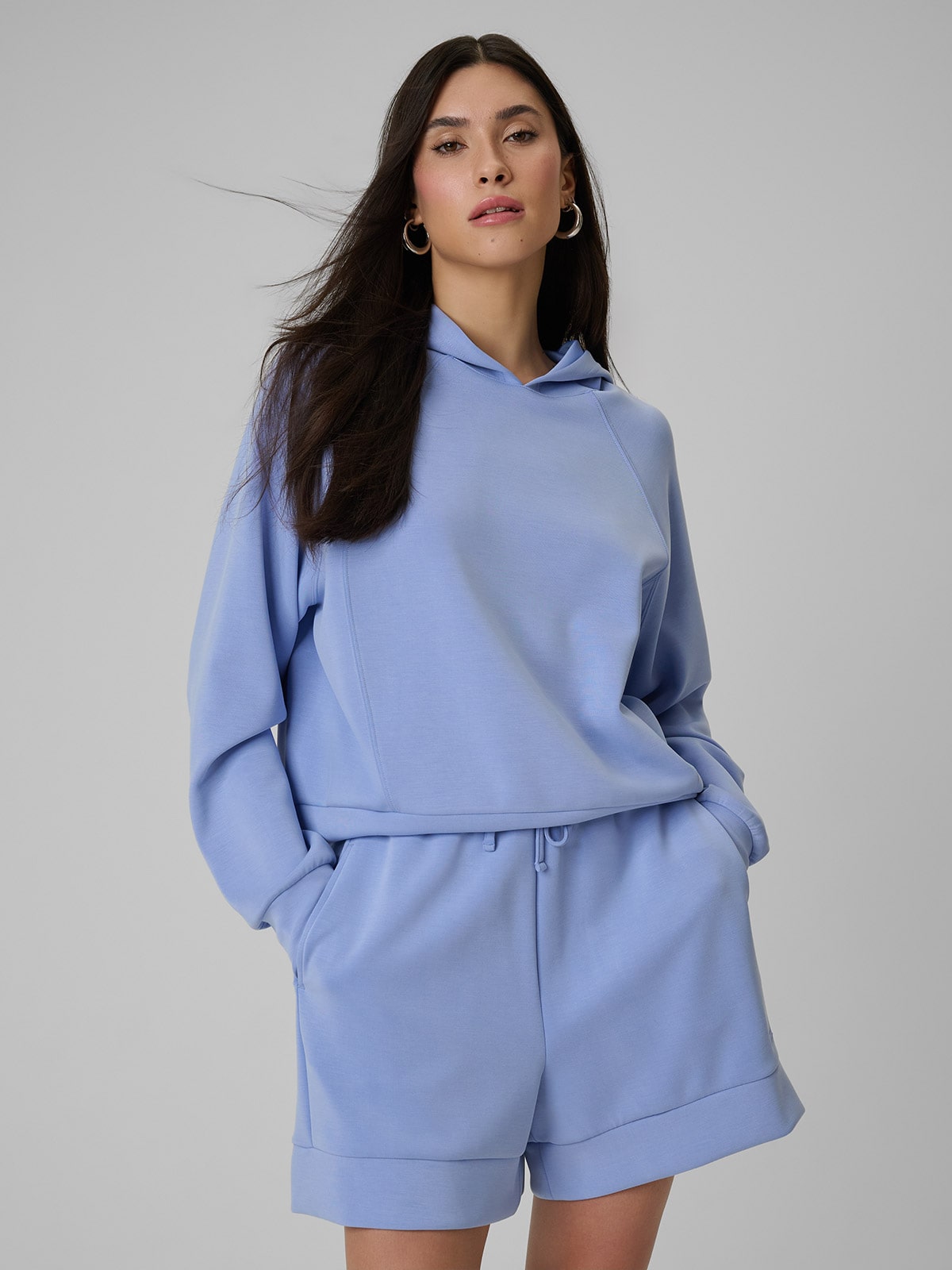 4F Tepláková Mikina Tmavě Modrá Regular Měkká S