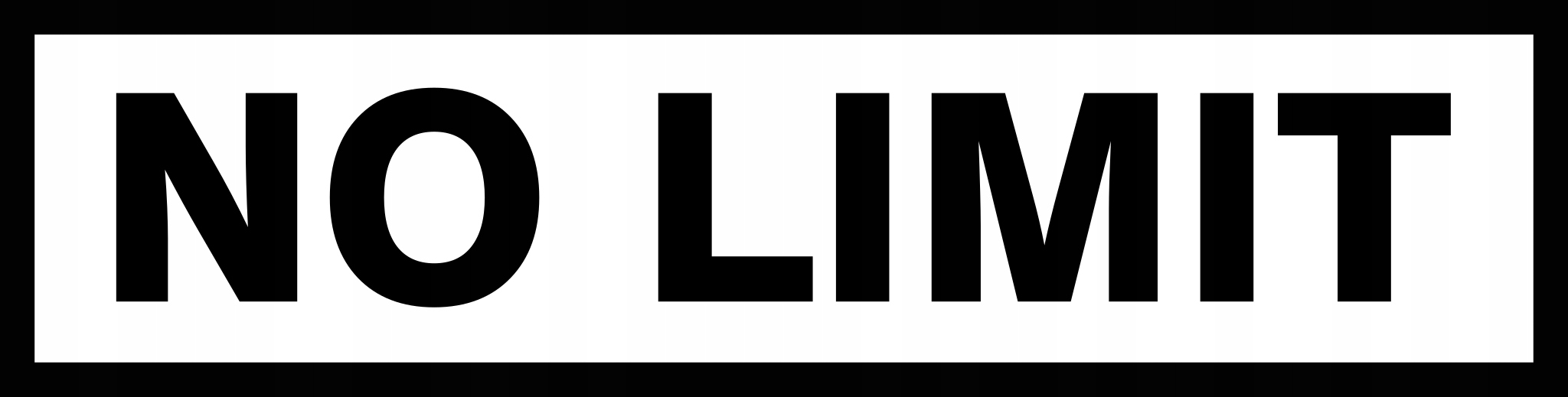 

Naklejka na samochód No limit bez limitu 16x4cm