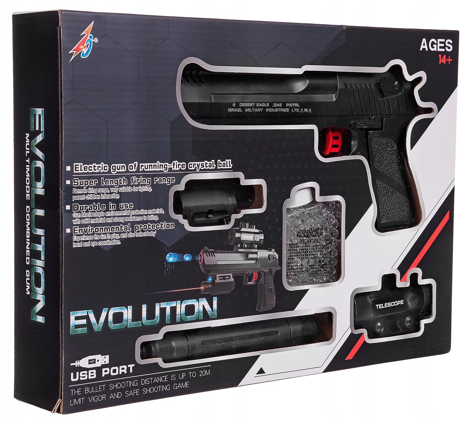 _ KARABIN PISTOLET MP AUTOMAT KULKI ŻELOWE_EAGLE Marka inna