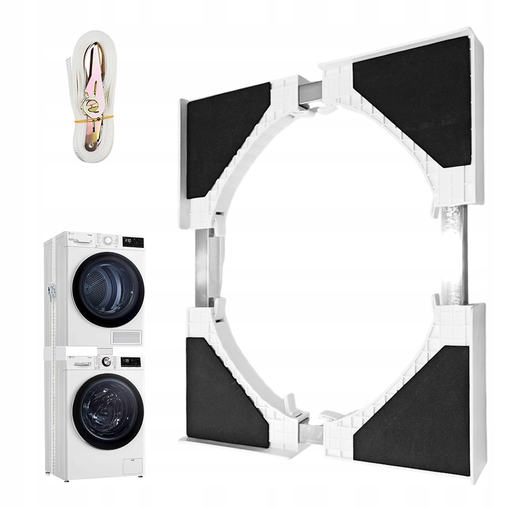 Uniwersalny Regulowany Łącznik Pralki Z Suszarką 46-66CM Antypoślizgowych