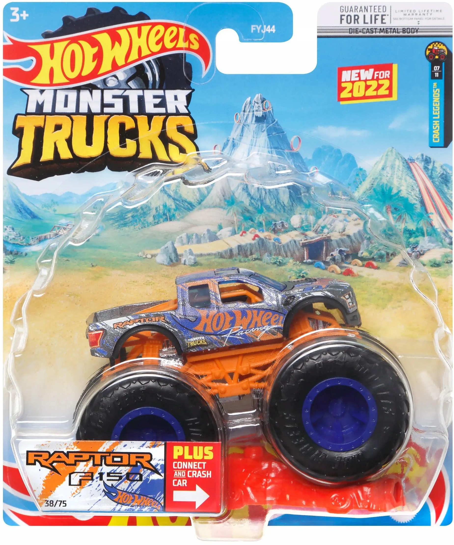 

Hot Wheels Monster Trucks Ford Raptor Wrak FYJ44