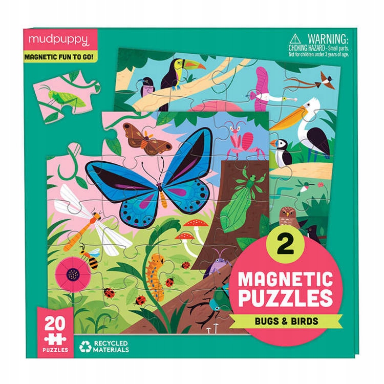

Mudpuppy Puzzle Magnetyczne Robaki Ptaki 40e 70425