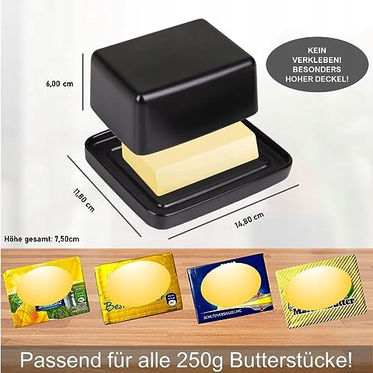 Levně Multifunkční matná dóza na máslo Soleri do 250g másla Butterbox 2023