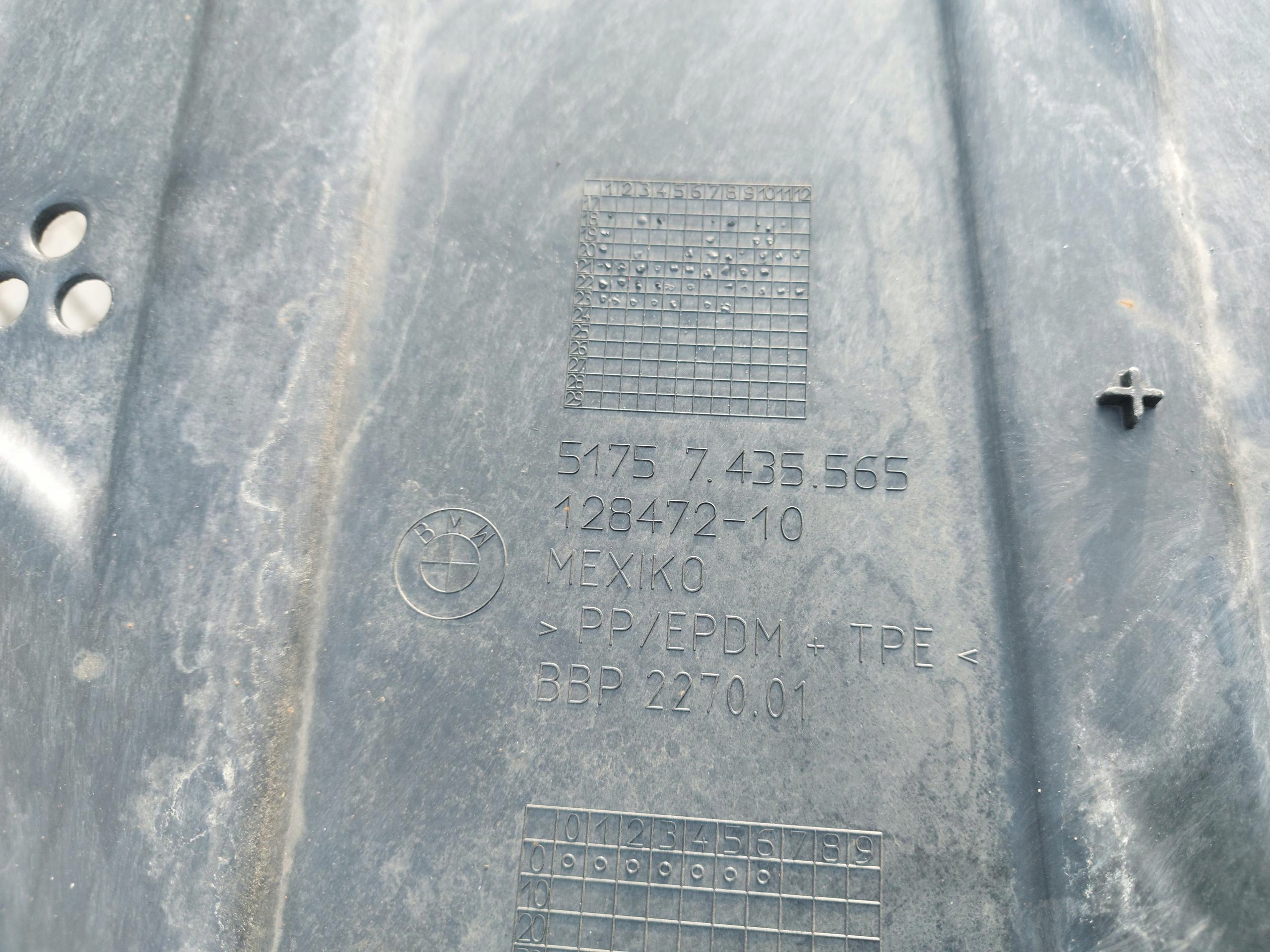 BMW G20 LIFT Blende Abdeckung abdeckung Unterfahrschutz links 7435565