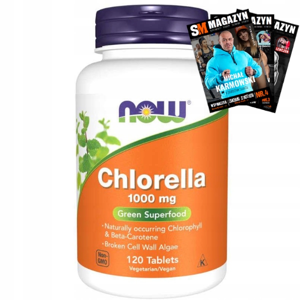 

Now Foods Chlorella 1000mg 120 tabl Algi Na Detoks