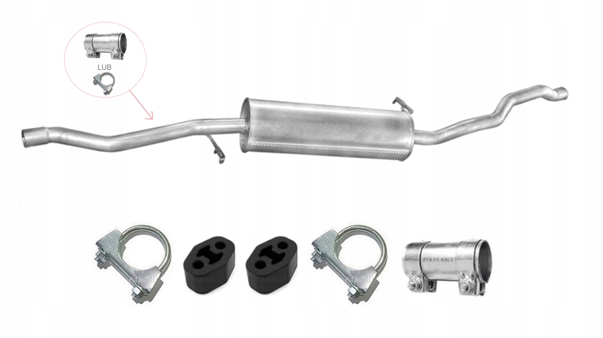 08.220 - SEAT ALHAMBRA 1.9 TDi (1996-2010) середній глушник