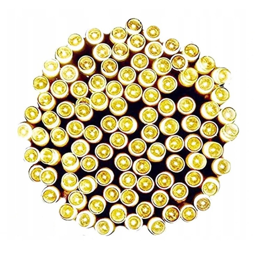 200 LED LAMPKI CHOINKOWE ZEWNĘTRZNE BIAŁE CIEPŁE