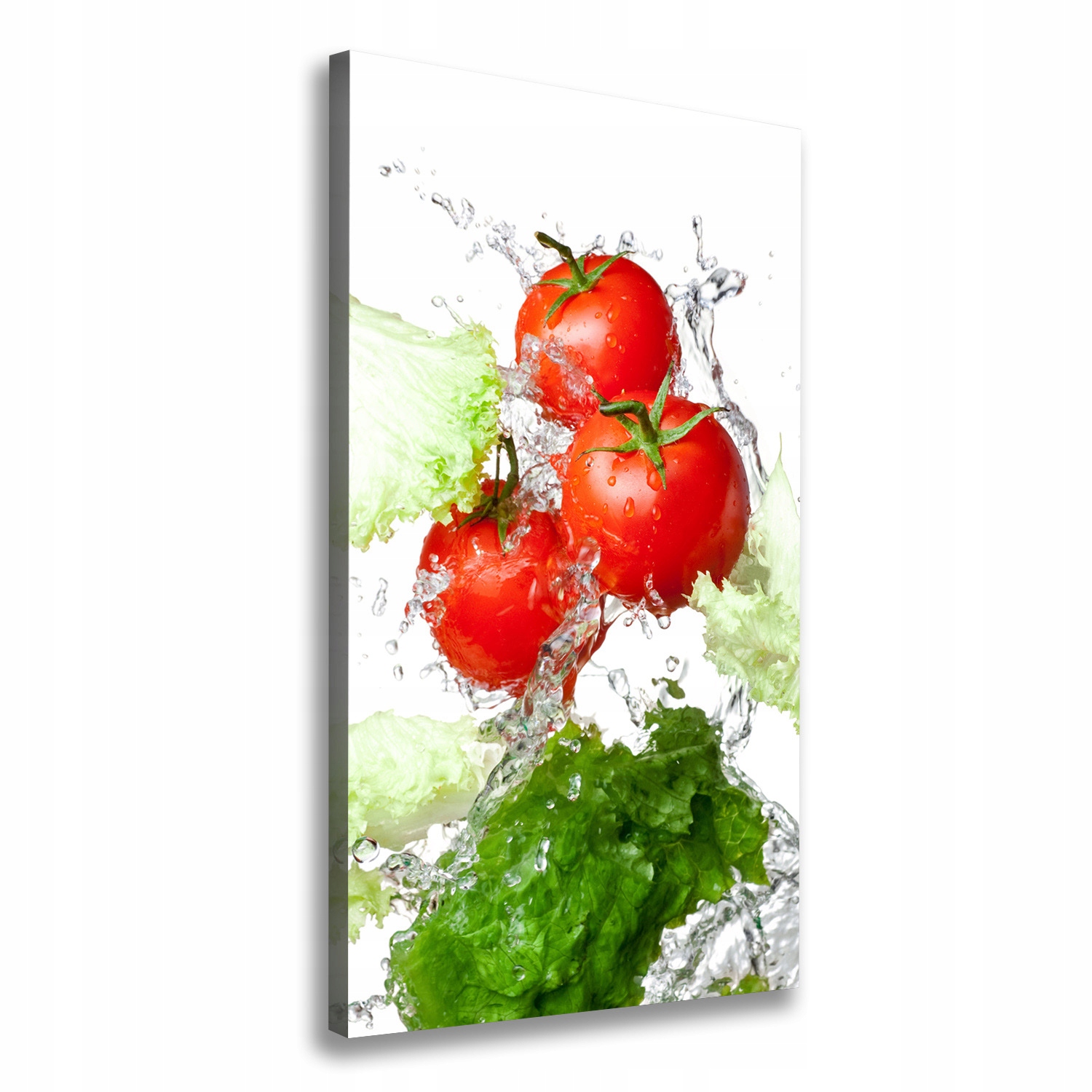 Fotoobraz obraz na plátně Rajčata a salát 70x140 cm
