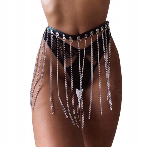 OZDOBA NA CIAŁO BIŻUTERIA PASEK ŁAŃCUCHY m1