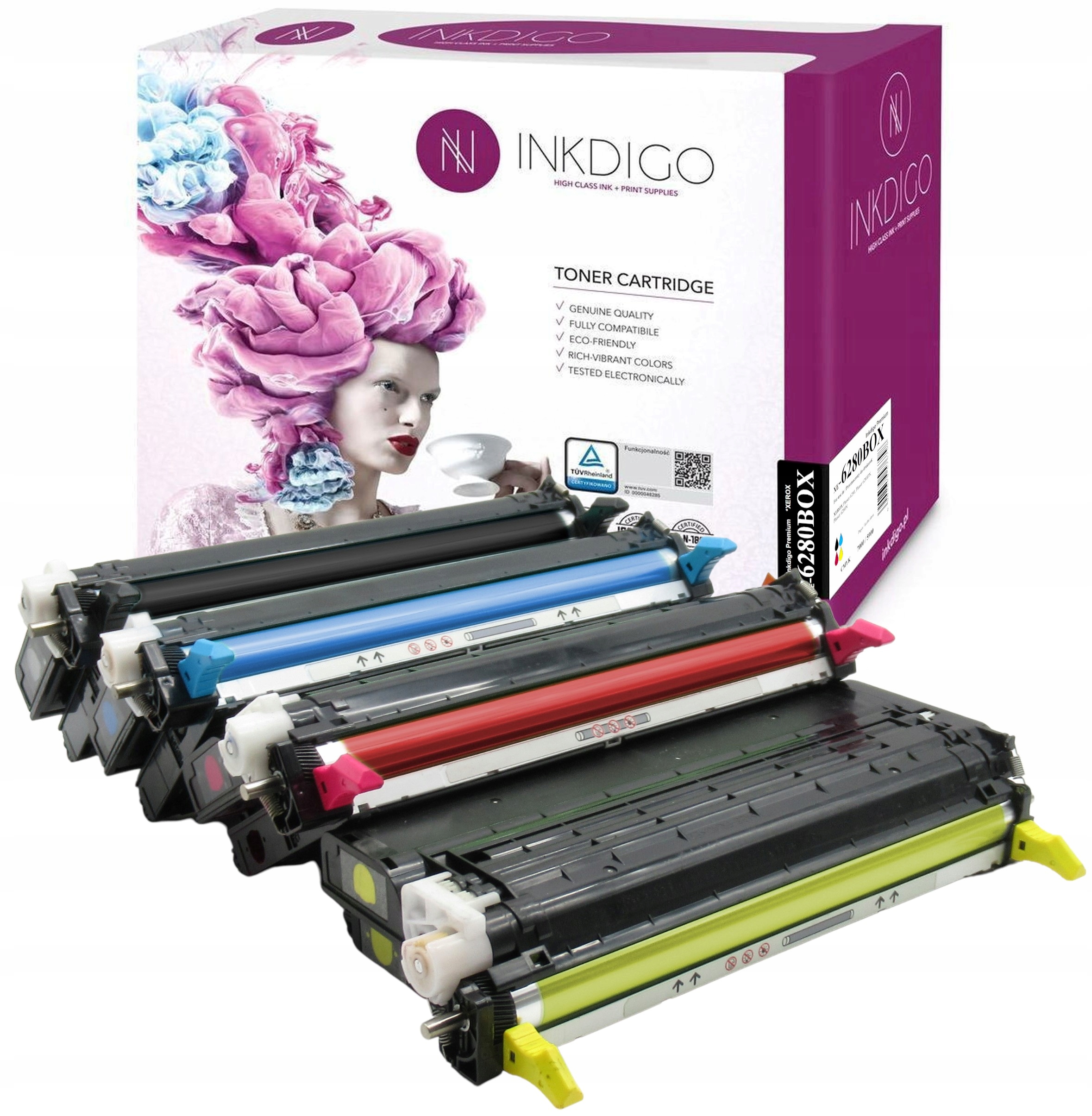 Sada 4 tonerů pro Xerox Phaser 6280 106R014 Cmyk